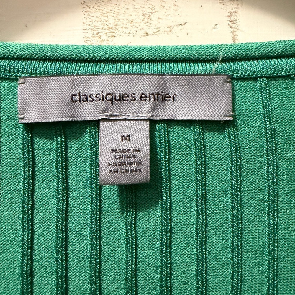 Classiques Entier Vibrant Green Ribbed Sweater - Picture 3 of 5